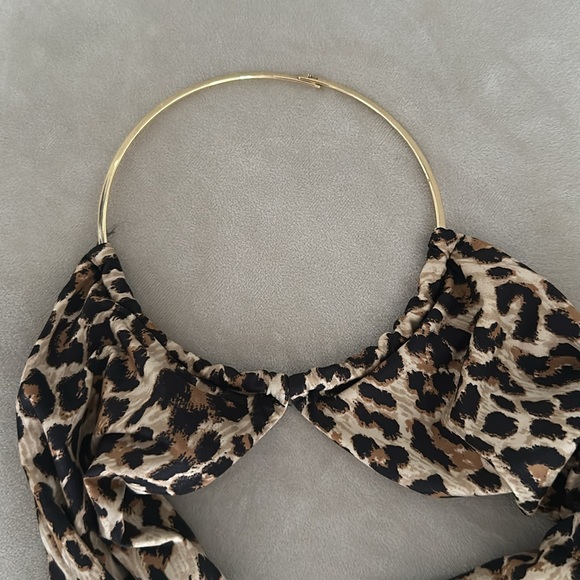 NWOT Victoria's Secret wrap animal Leopard Monokini SwimSuit One Piece cheetah - Picture 3 of 9